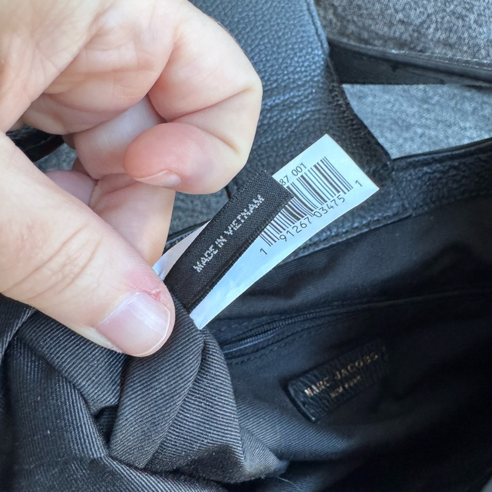 Marc Jacobs Black Hobo Bag with Gold Accents - Picture 9 of 12